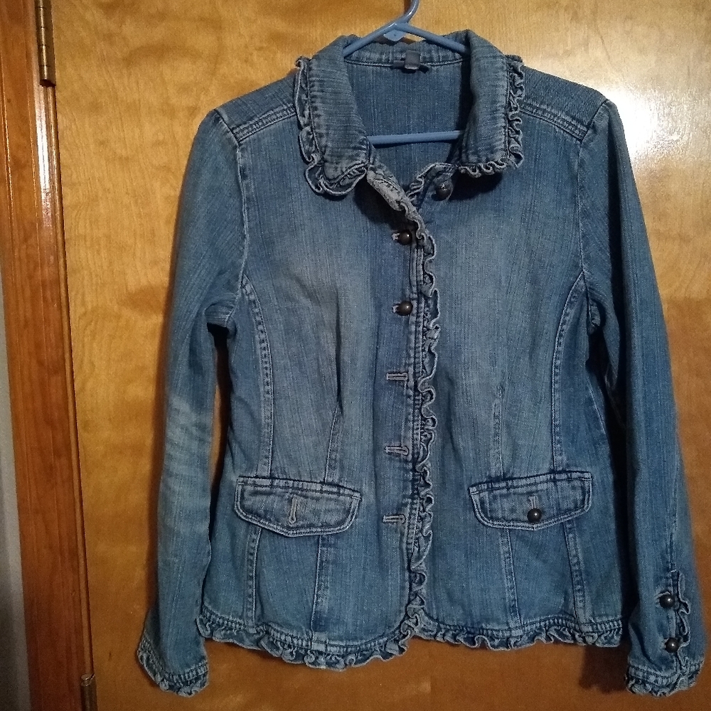 J. Jill Ruffled Blazer